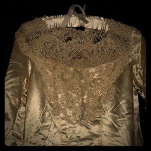 Vintage wedding dress, handmade